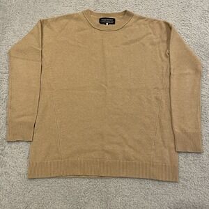 Banana Republic Todd & Duncan 100% Cashmere Sweater Mens S? Tan Scottish Yarn